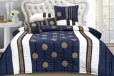 Navy Royale - Block Printed